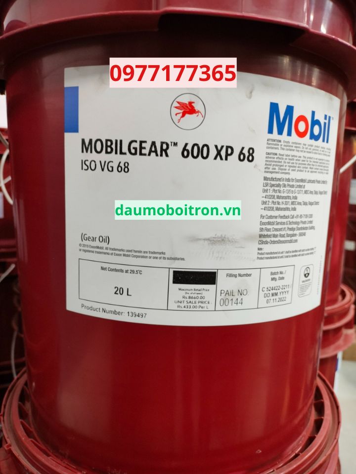 MOBILGEAR 600 XP 68 dầu Mobilgear 600 XP 68 chính hãng