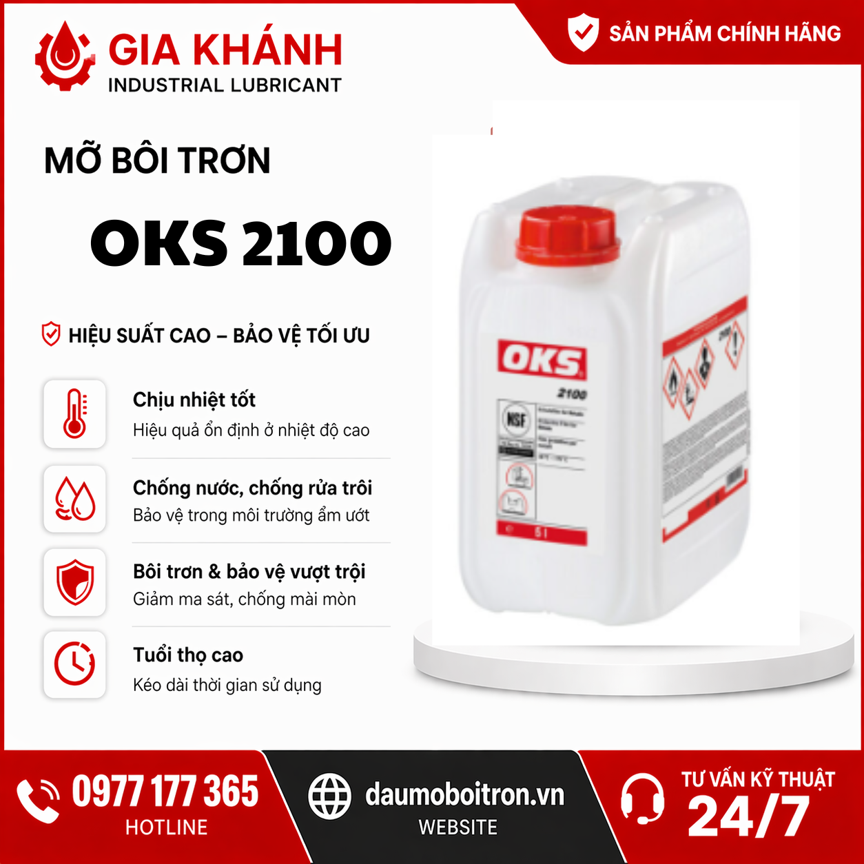 oks-2100-grease mỡ bôi trơn OKS 2100