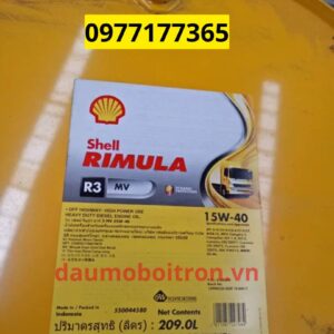 dầu nhớt shell 15w40 chính hãng