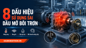 8 dấu hiệu thiết bị sử dụng sai dầu mỡ bôi trơn